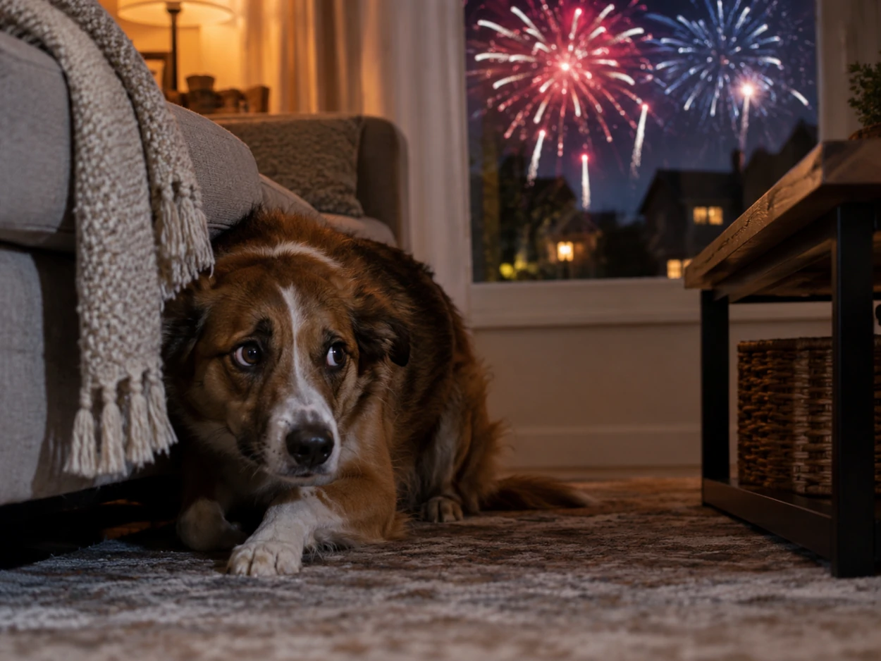 Fuegos artificiales y mascotas: cómo protegerlas durante San Mateo