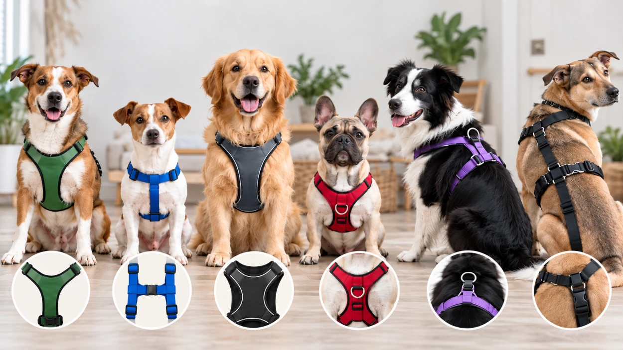 Tipos de arneses para perros: ¿Cuál es el más adecuado para tu mascota?
