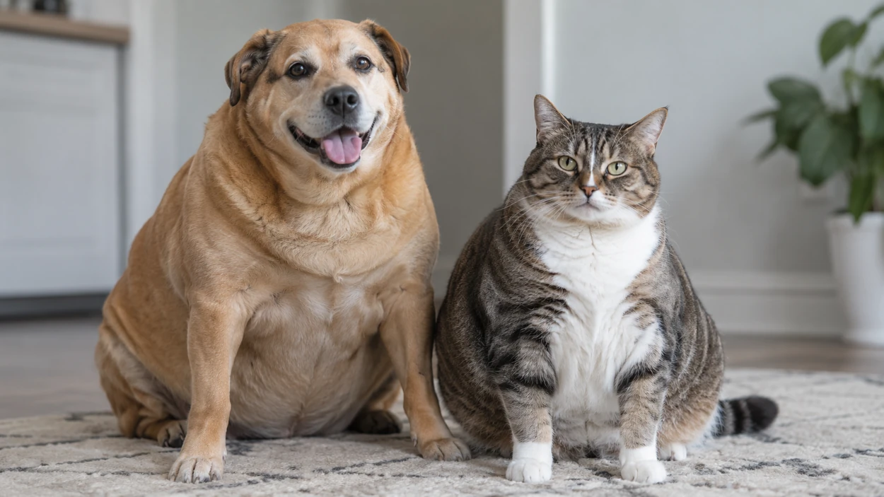Cómo detectar el sobrepeso en perros y gatos